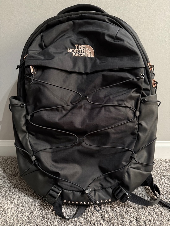 The North Face Handbags - The North Face Borealis Luxe Backpack in Black with Rose Gold Accents